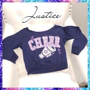 Justice cheer crop hoodie sweatshirt 10
